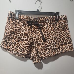 Leopard Print Women's Pajama Shorts